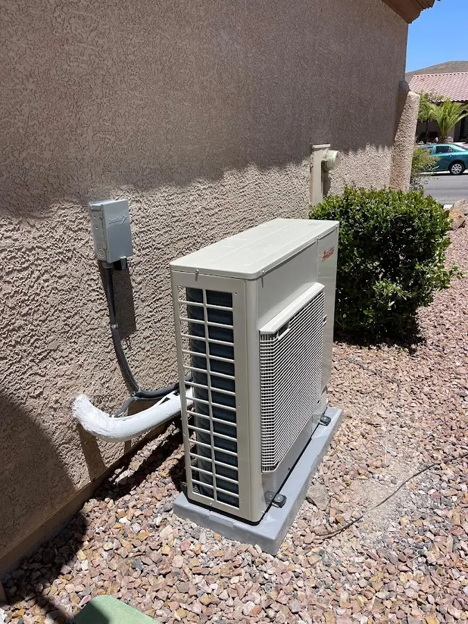 Residential air conditioning condenser unit in Alamosa